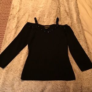 Black rhinestone Blouse